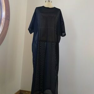 Asos Mesh Swim Cover Black XL
